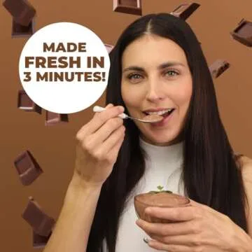 Simply Delish Instant Chocolate Pudding Mix - Plant Based Guilt Free Desserts - All Natural, Sugar Free, Non GMO, Gluten Free, Fat Free, Vegan, Keto Friendly - 1.7 Ounce (Pack of 6)