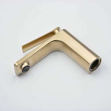 Modern Single Handle Bathroom Basin Faucet Brushed Nickel