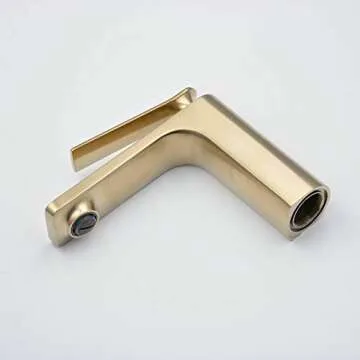 Modern Single Handle Bathroom Basin Faucet Brushed Nickel