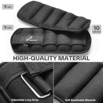 Sportneer Adjustable Ankle Weights Set for Ultimate Fitness