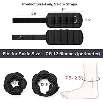 Sportneer Adjustable Ankle Weights Set for Ultimate Fitness