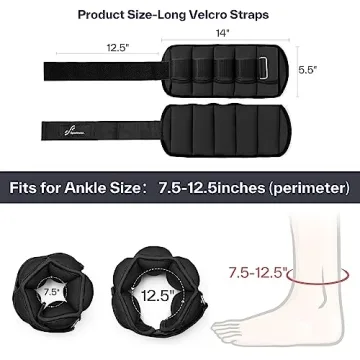 Sportneer Adjustable Ankle Weights Set for Ultimate Fitness