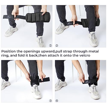 Sportneer Adjustable Ankle Weights Set for Ultimate Fitness