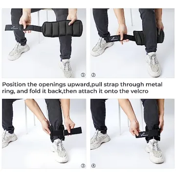 Sportneer Adjustable Ankle Weights Set for Ultimate Fitness