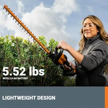 WORX Cordless 22" Hedge Trimmer – Lightweight & Powerful