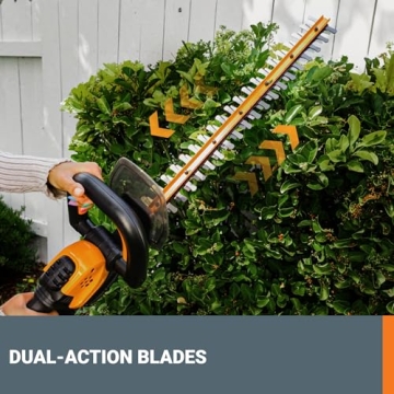 WORX Cordless 22" Hedge Trimmer – Lightweight & Powerful