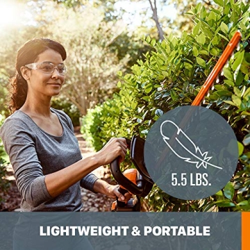 WORX Cordless 22" Hedge Trimmer – Lightweight & Powerful