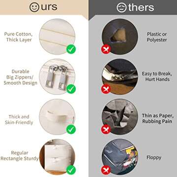 Canvas Comforters Bags Closet Organizers and Storage for Quilts Clothes Organization Containers Bins with Sturdy Zipper, Clear Window 75L for Sweaters Blankets Storage Bedroom Collapsible