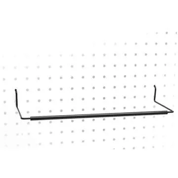 Paper Towel Holder for Pegboard, Extendable, Fit Any Standard Pegboard, Pegboard Organization Accessory Hook for Workshop, Garage, Kitchen, Laundry Room, Bathroom 4 Packs, Black (4 PCS)