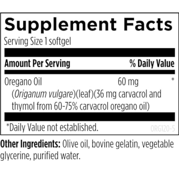 Designs for Health Oregano Softgels for Immune Support