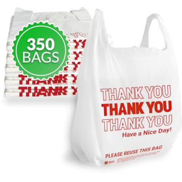 Reli. Thank You Plastic Bags - 350 Count | Superior Grocery & Storage Solution