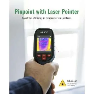 HSFTOOLS HF96V Thermal Camera with Laser Pointer and Dual Lenses