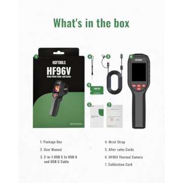 HSFTOOLS HF96V Thermal Camera with Laser Pointer and Dual Lenses