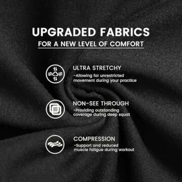 GAYHAY Leggings with Pockets for Women - 19" / 25" Yoga Pants High Waist Tummy Control Compression for Workout Black