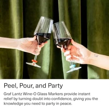 Graf Lantz Wine-O's Wine Markers - Stylish Glass Identifiers