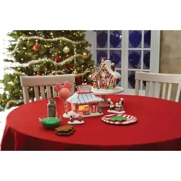 Mickey Mouse Gingerbread House Disney Village Lit Decoration