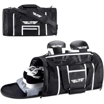 Elite Sports Duffle Bag for MMA & Jiu Jitsu Gear - Perfect Athletic Gym Bag