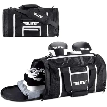 Elite Sports Duffle Bag for MMA & Jiu Jitsu Gear - Perfect Athletic Gym Bag
