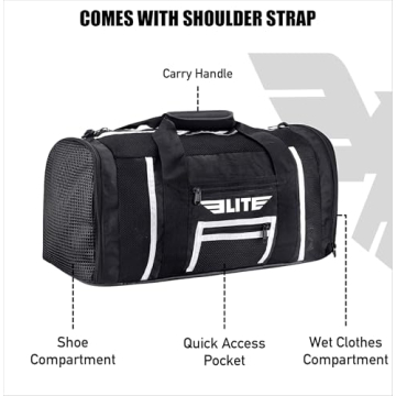 Elite Sports Gym Duffle Bag for MMA & BJJ Gear