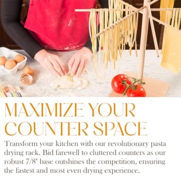 Bellemain Pasta Drying Rack - Elegant & Easy Storage