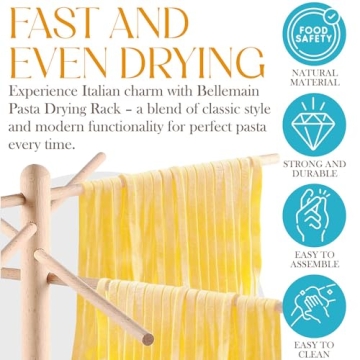 Bellemain Pasta Drying Rack - Elegant & Easy Storage