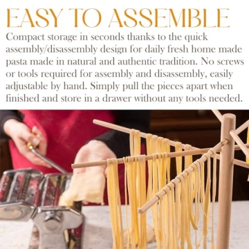 Bellemain Pasta Drying Rack - Elegant & Easy Storage