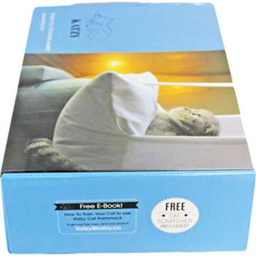 Katzy Hanging Cat Bed - Comfortable Secure Hammock & Scratcher