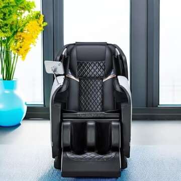 BONTEC Massage Chair Full Body Recliner - Zero Gravity with Heat and Shiatsu Foot Massage Office Cha...