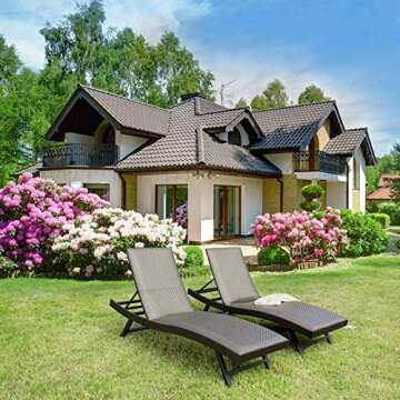 Domi Outdoor Living Chaise Lounge Set - Pool & Beach Comfort