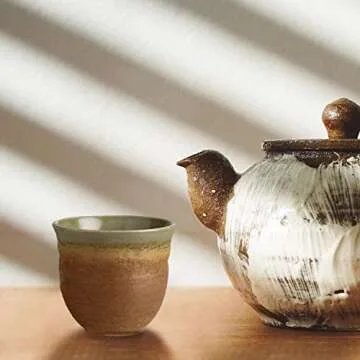 Japanese Tea Cups - Ceramic Tea Set - Elegant Japanese Cups for Hot and Cold Drinks - Housewarming G...