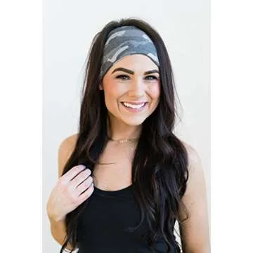 Maven Thread Hustle 2Pack, Women's Workout Headbands, 4 inch Thick Non Slip Sweatbands for Exercise,...