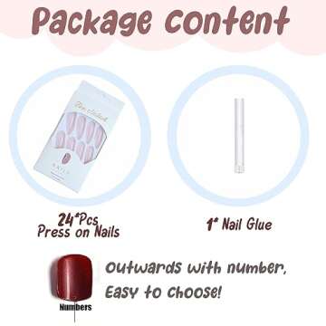 BABALAL Long Stiletto Press on Nails Nude Pink Fake Nails Glossy Glue on Nails 24Pcs False Nails Almond Manicure Acrylic Nails for Women and Girls