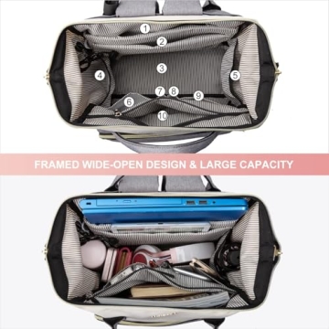 Stylish LOVEVOOK Laptop Backpack with USB Port for Women