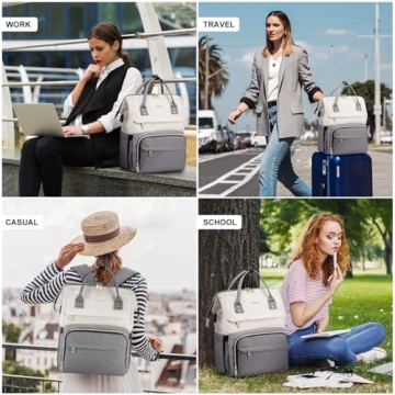 Stylish LOVEVOOK Laptop Backpack with USB Port for Women