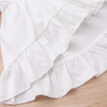 NANYKNIGHTY Infant Baby Girl Clothes Dovetail Outfit Ruffle Shirt Top Flare Pant Scarf Baby Girl Bell Bottom Outfit