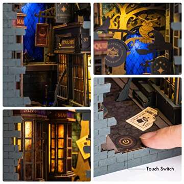 Rolife LED Book Nook Kit - 3D Wooden Puzzle for All Ages