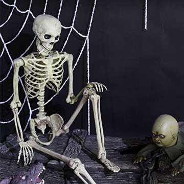 5.4ft Realistic Halloween Skeleton for Parties and Decor