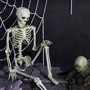 5.4ft Realistic Halloween Skeleton for Parties and Decor