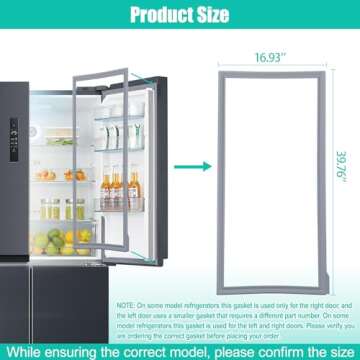 Upgraded W10830162 Refrigerator Door Gasket Replacement Compatible with Whirlpool Kenmore KitchenAid...