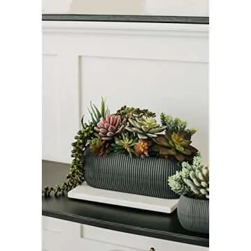 miltonson Artificial Succulent Plants Fake Assorted - 16 Pack - Unpotted Face Succulent Plants - Realistic Textured Succulents Picks - Fake Plants for Decoration - Faux Aloe Cactus Plant Bulk