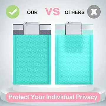 UCGOU Teal Bubble Mailers 25 Pack Durable 7.25x12