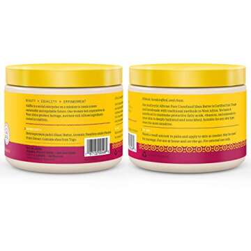 Alaffia Pure Unrefined Shea Butter with Passion Fruit, Pure Shea Butter Lotion, Moisture for Skin an...