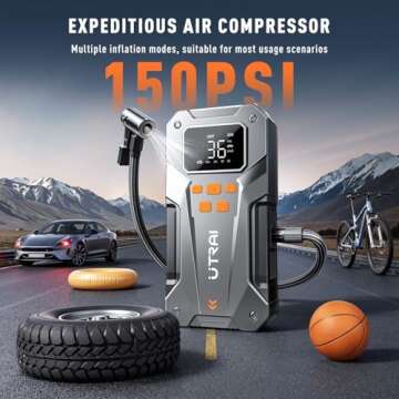 UTRAI 5000A 150PSI Jump Starter for All 12V Vehicles