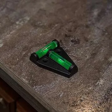 Camco Camper/RV T Level - Features Front to Back/Side to Side RV Leveling - Easy Install w/Screws or Adhesive Tape - Measures 1.625” x 2.25” x 0.56” (25543)