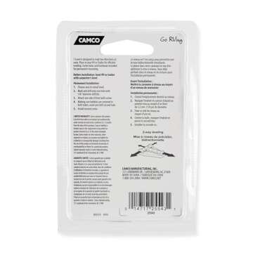 Camco Camper/RV T Level - Features Front to Back/Side to Side RV Leveling - Easy Install w/Screws or Adhesive Tape - Measures 1.625” x 2.25” x 0.56” (25543)