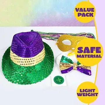 JOYIN Mardi Gras Accessory Set Party Favors for Everyone