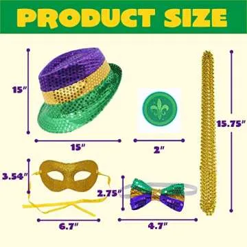 JOYIN Mardi Gras Accessory Set Party Favors for Everyone