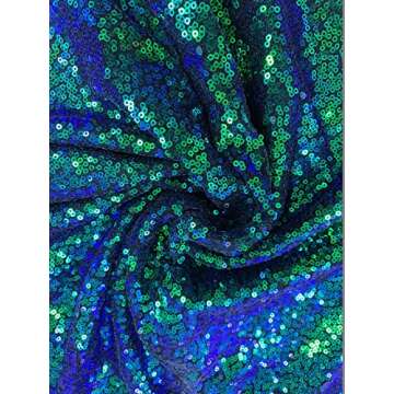 Quesera Women's Mermaid Tail Costume Sequin Maxi Skirt Cosplay Party Dress