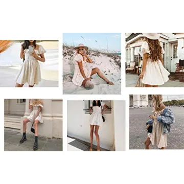 R.Vivimos Summer Floral Mini Dress for Women - Stylish Comfort