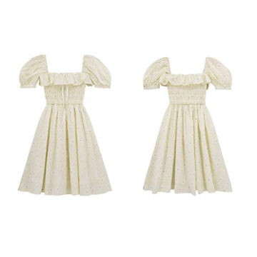 R.Vivimos Summer Floral Mini Dress for Women - Stylish Comfort